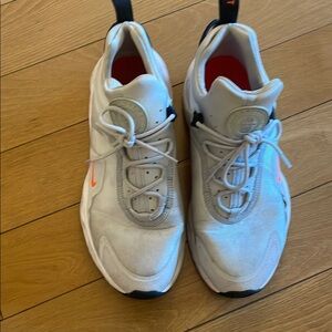 Nike Women's Sneakers - White and Orange